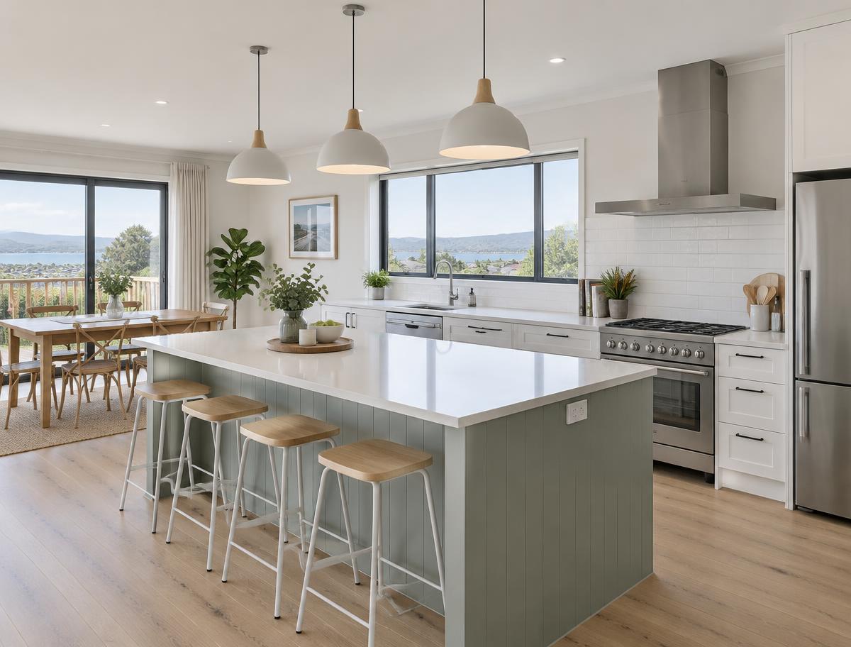 Kitchen with island bench